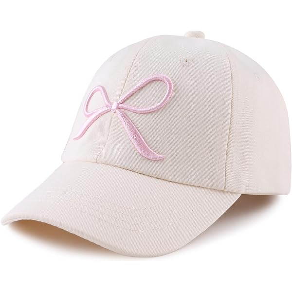 Amazon.com: LUCKYBUNNY Girls Bow Tie Baseball Cap, Kids Summer